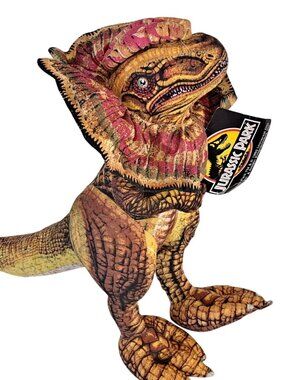 Jurassic Park 1992 Dilophosaurus Plush Toy 12" Collectible Dinosaur Universal